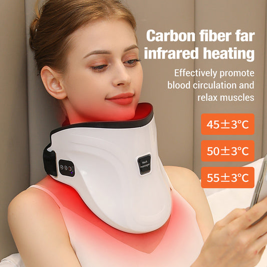 Electric Hot Compress Neck Fixed Traction Air Pressure Kneading Massager